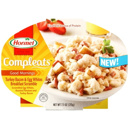 HORMEL? COMPLEATS® Good Mornings Turkey Bacon & Egg Whites Breakfast Scramble 7.5 oz. Tray