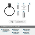 thumbnail image 5 of Amerock Highland Ridge Matte Black Closed Towel Ring, 5 of 8