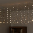 thumbnail image 4 of Northlight LED Stars Curtain Christmas Lights - Warm White - 7.5' Clear Wire - 120ct, 4 of 4