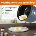 thumbnail image 3 of Hot Pot Electric with Steamer,1.8L Portable Mini Travel Cooker,Multifunctional Non-Stick Electric Skillet for Stir Fry/Stew/Steam,Perfect for Ramen Noodles/Pasta/Egg/Soup/Oatmeal, 3 of 10