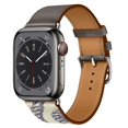 thumbnail image 3 of Correa de cuero genuino para Apple Watch 10, 9, 8, 7, 46 mm, 45 mm, 41 mm, pulsera Ultra2 de 49 mm, 6, 5, 4 SE, 44 mm, 42 mm y 40 mm, 3 of 5