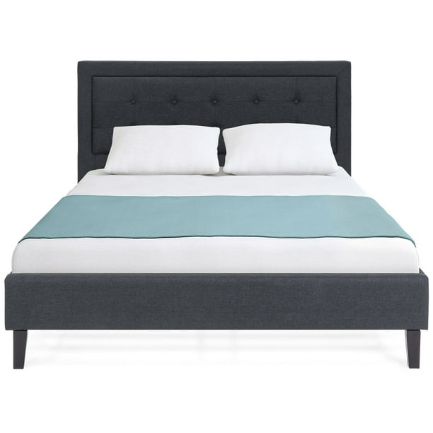 Upholstered Queen Platform Bed, Best Queen Size Bed Frame With Headboard
