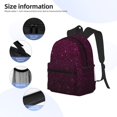 thumbnail image 2 of Easygdp Dark Purple Glitter Mochila Casual para Portátil, Mochila para Escuela, Viajes, Negocios, 2 of 5