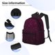 thumbnail image 2 of Easygdp Dark Purple Glitter Mochila Casual para Portátil, Mochila para Escuela, Viajes, Negocios, 2 of 5