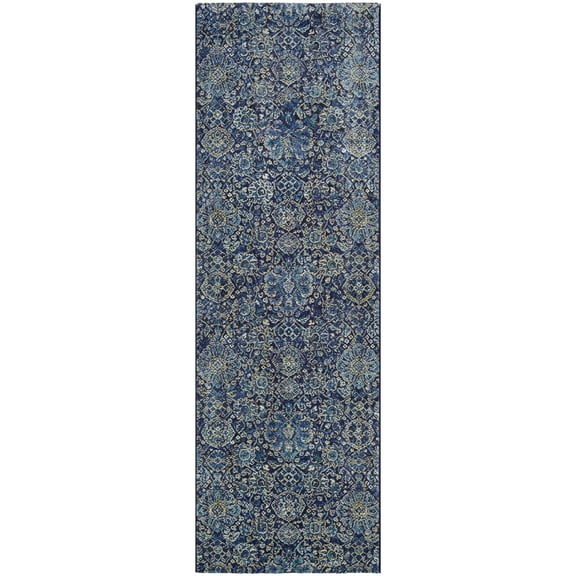 Couristan Winslet Area Rug, Navy/Sapphire ,Runner, 2'7" x 7'10"