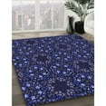 thumbnail image 2 of Ahgly Company Indoor Rectangle Patterned Night Blue Area Rugs, 2' x 5', 2 of 6