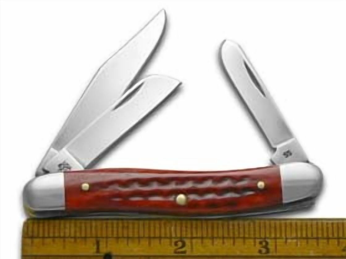 W.R. Case & Sons Cutlery Case Med Stockman Red Stainless Steel 3.5 in. Pocket Knife — Residential Use, Standard Application