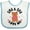 White and Blue, variant on Inktastic Oma and Opa Love Me Grandchild Bear Girls Baby Bib