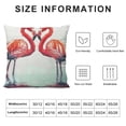 thumbnail image 5 of Nawypu Flamingo Pillowcase Tropical Bird Pillow Cover Square Pillow Case Home Decorative Sofa Bedroom Livingroom, 5 of 5