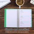 thumbnail image 1 of OULII Spiral Password Notebook with Tabs for Easy Organization of Websites and Addresses Green Cover, 1 of 6