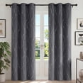 thumbnail image 1 of Blackout Cortinas para Recámara, Cortina Blackout Térmica Aislada 2 Paneles 42x84 Pulgadas, Cortinas Negras con Ojales, Reducción de Ruido, Ahorro de Energía y Cortinas sin Arrugas para Sala de Estar, 1 of 7