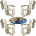 thumbnail image 1 of Pool Cup Holder, Set of 4 Multifunctional Accessories with Poolside Holder, Storage Basket, Detachable Drink Holder for Summer Parties, Beach, Bathtub, 1 of 5