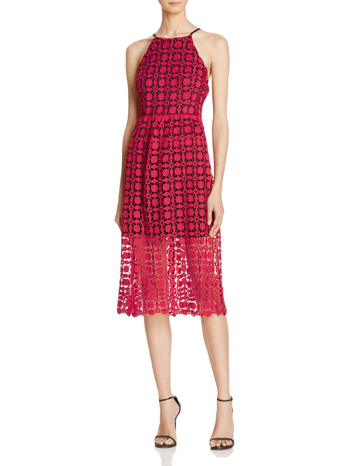 aqua lace midi dress