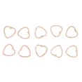 thumbnail image 2 of 10 Uds. Colgantes de abalorios de corazón dulce hueco acrílico para joyería DIY Color #8 Color 8 Hugo Colgante de los encantos, 2 of 10