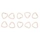 thumbnail image 2 of 10 colgantes acrílicos huecos con forma de corazón para hacer pendientes DIY. Color 8, 2 of 9
