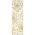 thumbnail image 5 of SAFAVIEH Bella Owen Fire Burst Wool Area Rug, Beige/Gold, 5' x 8', 5 of 9