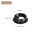 thumbnail image 2 of Uxcell 4Pack 2Inch/50mm Cable Hole Cover ABS Desk Cable Wire Cord Grommet, Black, 2 of 6