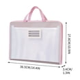 thumbnail image 3 of Accordion File Organizer Expanding File Folder with Zipper Compartments, Multi Layer Storage Portable Handle Durable Design, for Students Office Documents School Supplies Organization, 3 of 5