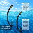 thumbnail image 3 of Set de máscaras de esnórquel Novvdiv de Snorkeling Gear para adultos, color negro y rosa, 3 of 8