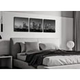thumbnail image 5 of Houston Skyline Wall Art - Black and White City Pictures Wall Decor Modern Night Scene Posters Cityscape Photo Canvas Print Home Office Bedroom Living Room Decor Artwork Framed 16''''X16''''X3, 5 of 6