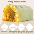 thumbnail image 4 of INFANS Kids Bed Tent with Glow in The Dark, Portable Children Playhouse Privacy Space Twin with Mat Star Light Double Net Curtain, Indoor Outdoor Princess Tents Castle for Boys Girls, 4 of 10