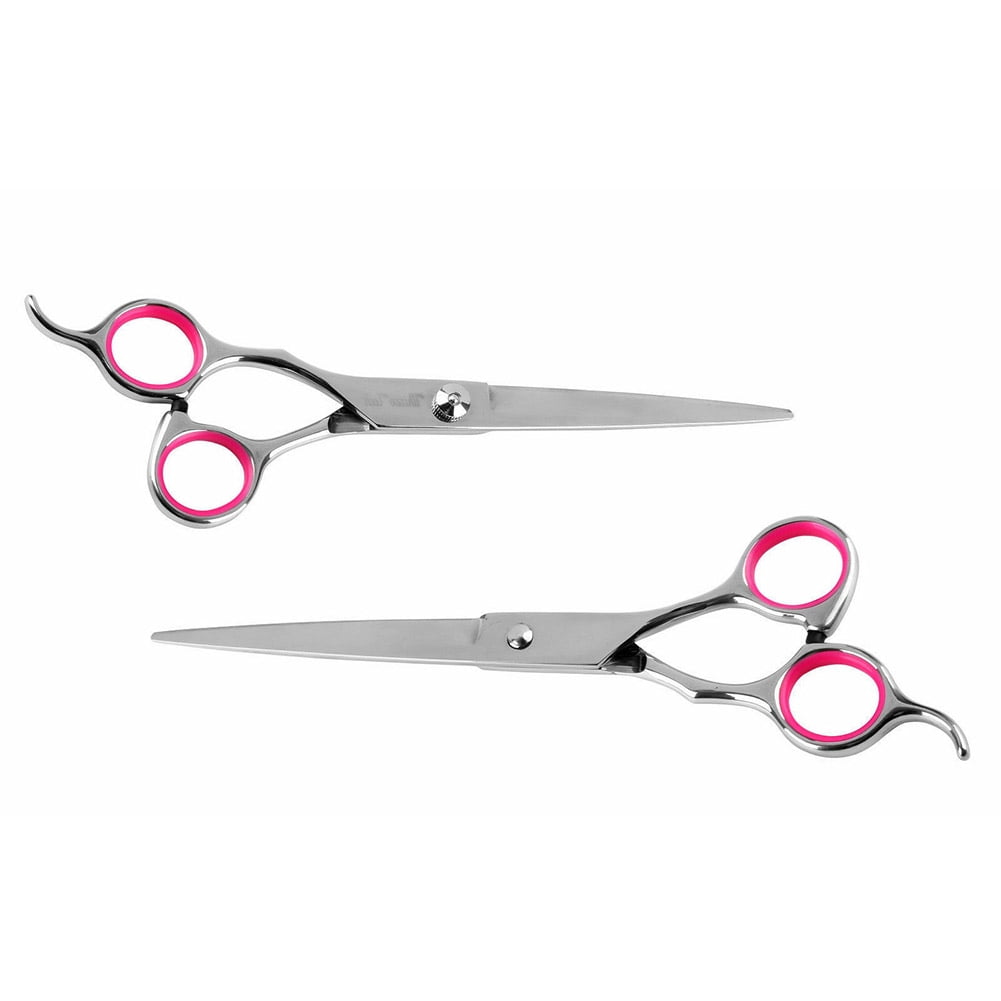4Pcs Set 7 Pet Dog Grooming Scissors Straight Curved Thinning Shears Trimmer Kits Walmart