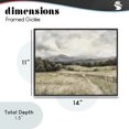 thumbnail image 4 of Stupell Industries Farmhouse Muted Trail Along Fence Black Framed Giclee Art, 14 x 11, by Riley B, 4 of 8