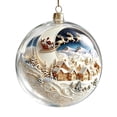 thumbnail image 2 of Sulaicai Christmas Story Ball Ornament, Mini Holiday Scene Transparent Hanging Bauble, Vintage Festive Keepsake Decor for Xmas Tree, Mantel, Indoor Holiday Party Display, 2 of 9