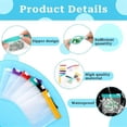 thumbnail image 5 of 10Pcs Reusable Zippered Slide Lock Storage Bags for Small Items, Portable Leak Proof Travel Plastic Case for Jewelry Crafts Organizing, 3x3 Inch, Purple, By VINOIC, 5 of 5