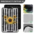 thumbnail image 4 of FUIALDOLG Sunflower Stripes Rv Door Window Shade, Half-Fold Design Camper Sun Shade Windshield Blackout Cover, RV Accessories Fits for Interior Door Window 17.3 x 26 inch, 4 of 7