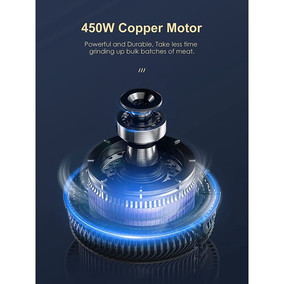 3000W Max Heavy Duty Electric Meat Grinder with Sausage Stuffer Maker & Kubbe Kit, 2 Stainless Steel Grinding Plates for Home & Restaurant(Silve&Black)