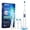 White, variant on Rotating Electric Toothbrush for Adults, Rechargeable Rotary Toothbrush with 5 Modes and 2 Min Smart Timer, 4 Brush Heads, IP67 Waterproof, Last 30 Days, White