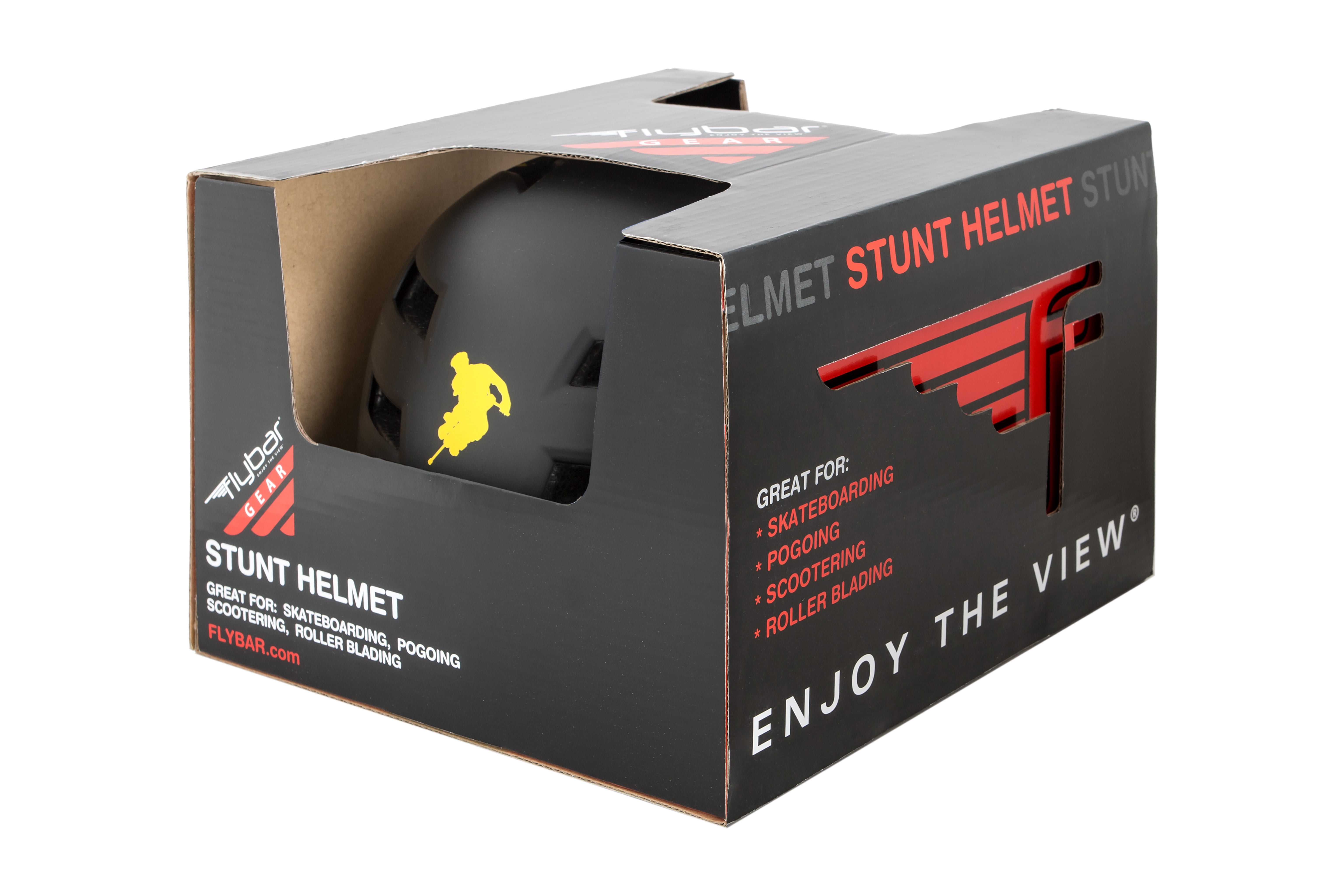 Flybar Certified Multi Sport Helmets For Skateboarding, Bicycling, Roller Blading, Longboarding & Pogoing -Warning -M/L