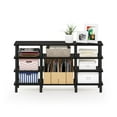 thumbnail image 3 of Furinno Turn-N-Tube 4-Tier Multipurpose Wide Shelf TV Stand, Espresso/Black, 3 of 6