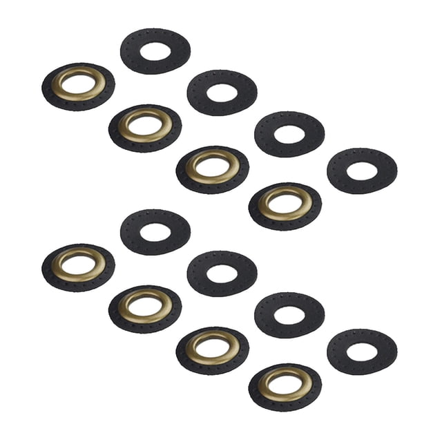 Kit de reparación de ojales para botas, kit de ojales, kit de estuche, juegos, cortina de bronce, proyecto de ropa Negro