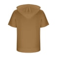 thumbnail image 4 of Pantalones para Hombres Cortos Casual Sólido Manga Corta Blusa con Capucha, Top de Bolsillo con Ajuste Suelto para Uso Al Aire Libre Y Diario, Tela de Poliéster, 4 of 9