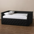 thumbnail image 5 of Allora Contemporary Tufted Upholstered Queen Daybed in Dark Grey, 5 of 8