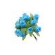thumbnail image 1 of Bewildely Flores artificiales Rosa Mini ramo hogar boda regalo falso año nuevo fiesta decoración arreglo suministros Kits de decoración para fiestas Azul, 1 of 6