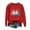 Red, variant on Feancey Xmas Tree Sweatshirt for Women Oversized Crewneck Pullover Drop Shoulder Long Sleeve Graphic Sweatshirts Holiday Casual Party Tops Pink XS