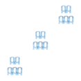 thumbnail image 2 of bedienty 5pcs Multi -function Wardrobe Space -saving Hanger Hook Coat Hook Plastic Closet Stack Hanger Rack Storage Wardrobe Organizer Blue 3Set, 2 of 6