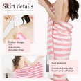 thumbnail image 5 of Wearable Bath Towel Super Absorbent Towel Wrap with Straps, Oversized Bathrobe Towel, Ideal for Women Showers (Pink,Small), 5 of 9