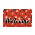thumbnail image 2 of 4th of July Patriotic Welcome Doormat Retro American Flag Stars Stripes Door Mat Indoor Outdoor Home Kitchen Decoration,15.75x3.14x3.14 Inch, 2 of 6