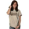 thumbnail image 4 of Colorado CO Classic Athletic Script Men's Graphic T Shirt Tees Brisco Brands X, 4 of 6