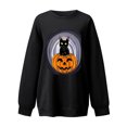 thumbnail image 4 of Blusa de manga larga suelta con estampado de moda para mujer, blusas informales con cuello redondo, sudaderas con capucha Fridja fjkfkj2480, 4 of 5