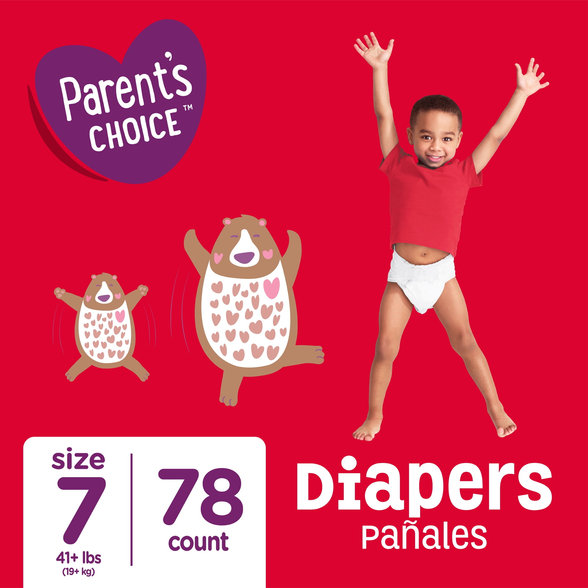 Choice Diapers, Size 7, 78 Diapers 