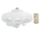 thumbnail image 1 of Luz de ventilador de techo con rotación de 360 ​​grados, lámpara LED regulable E27 ajustable, 5 aspas, 48W con control remoto para garaje, 85-265V, 1 of 10