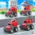 thumbnail image 6 of WQFSTORE Toddler Car Toys for 1 Year Old Boys, Press Go Fire Truck Toys for 2 Year Old,  Push Go Friction Powered Vehicles Set for 1-3 Baby Boys Birthday Gifts, 6 of 7