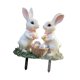 thumbnail image 4 of Rabbits de jardín de Pascua de estaca de letrero de patio de animales 2d adorno, decoración decorativa, decoración de Pascua, impermeable para la, 4 of 8