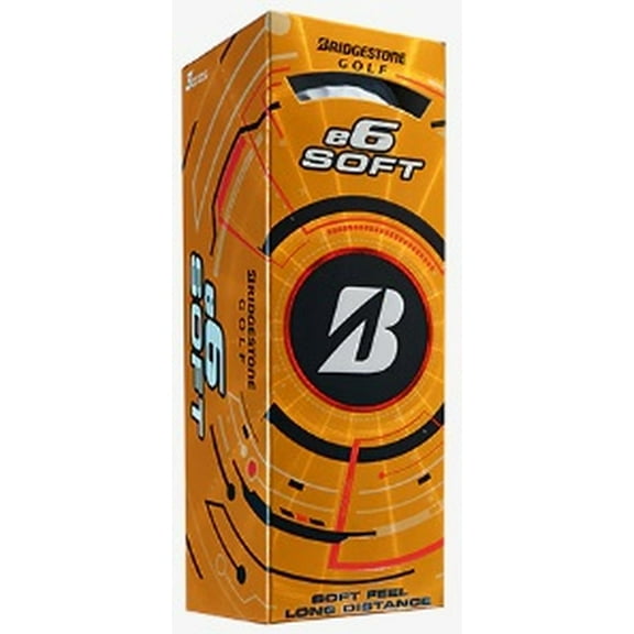 Bridgestone e6 Soft Golf Balls (White,3pk) 1 Sleeve 2025 NEW