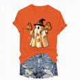 thumbnail image 5 of NOLDARES Halloween Shirts for Women Magical Halloween Shirt Cute Ghost Graphic Tees Spooky Season Casual Short Sleeve Fall Tops(Orange,S), 5 of 7